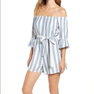XS Fun For Now Striped Romper
